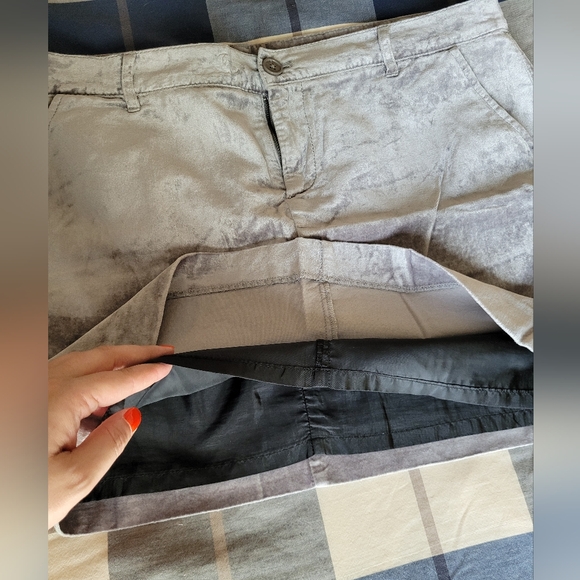 Jacob silver/grey velvet mini skirt, US 14 - Picture 6 of 9